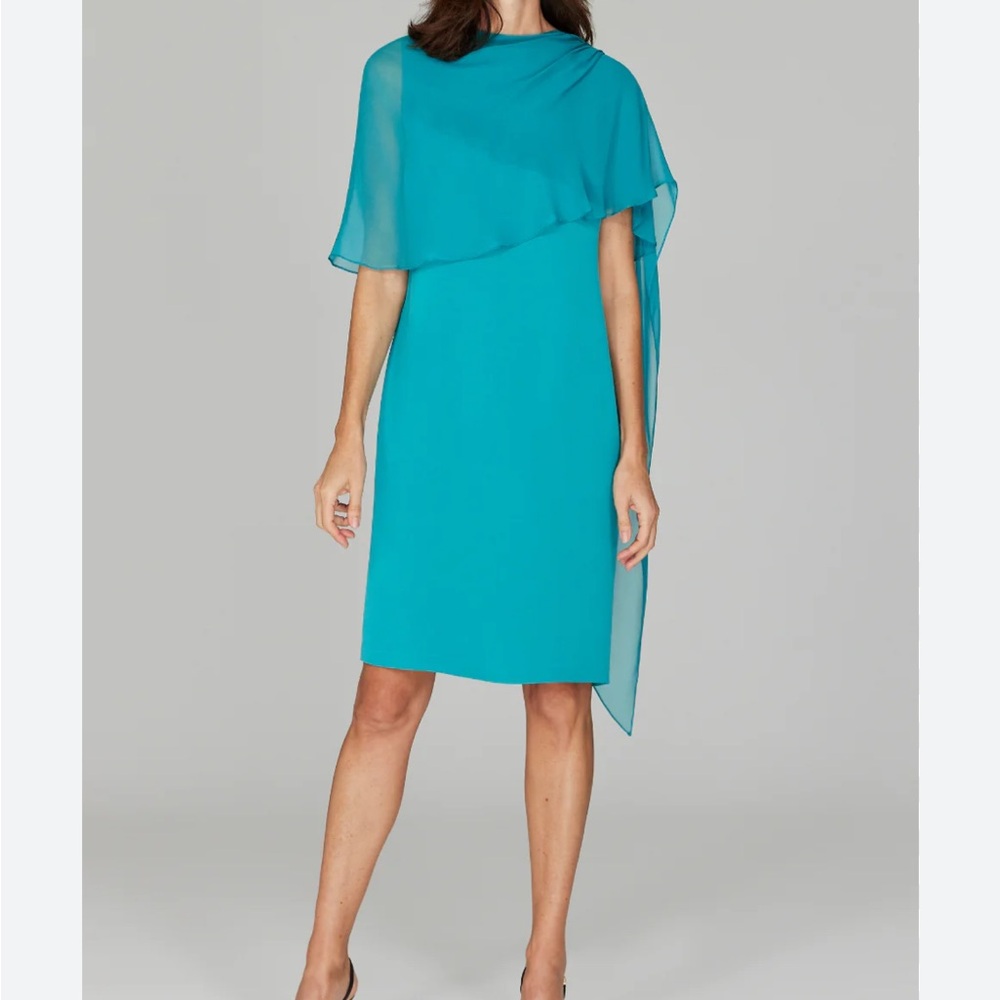 Emery Rose Elegant Teal Dress L